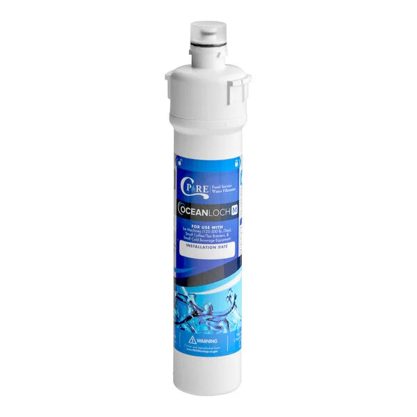 C Pure Oceanloch M Water Filter Replacement Cartridge, 1 Micron, 15,000 Gal, 1.67 GPM, Twist-In Quick Change